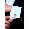 imageHISDERN Ties for Men Stripe Plaid Tie Classic Necktie Pocket Square Cufflinks Set for Formal Wedding Business PartyNavy Blue Pink