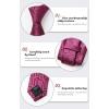 imageHISDERN Ties for Men Stripe Plaid Tie Classic Necktie Pocket Square Cufflinks Set for Formal Wedding Business PartyPink