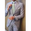 imageHISDERN Ties for Men Stripe Plaid Tie Classic Necktie Pocket Square Cufflinks Set for Formal Wedding Business PartySage Green