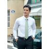 imageHISDERN Ties for Men Stripe Plaid Tie Classic Necktie Pocket Square Cufflinks Set for Formal Wedding Business PartySage Green Plaid