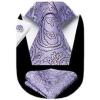 imageHISDERN Mens Tie Set Classic Woven Ties and Pocket Square Cufflinks Set Formal Business Wedding Neckties HandkerchiefEpurple