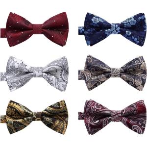 image36 Pack Bow Tie Paisley Plaid Dot PreTie Bow Tie Classic Formal Bow Ties for Men Adjustable Bowtie Tuxedo Wedding4b604