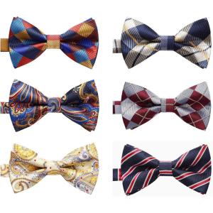 image36 Pack Bow Tie Paisley Plaid Dot PreTie Bow Tie Classic Formal Bow Ties for Men Adjustable Bowtie Tuxedo WeddingB603