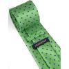 imageHISDERN Polka Dot Ties for Men Classic Silk Ties and Pocket Square Formal Business Necktie Handkerchief Wedding PartyAlawn Green  Blue 1