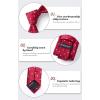 imageHISDERN Polka Dot Ties for Men Classic Silk Ties and Pocket Square Formal Business Necktie Handkerchief Wedding PartyAred  White