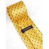 imageHISDERN Polka Dot Ties for Men Classic Silk Ties and Pocket Square Formal Business Necktie Handkerchief Wedding PartyAyellow  Blue