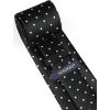 imageHISDERN Polka Dot Ties for Men Classic Silk Ties and Pocket Square Formal Business Necktie Handkerchief Wedding PartyBblack  White 2