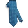imageHISDERN Polka Dot Ties for Men Classic Silk Ties and Pocket Square Formal Business Necktie Handkerchief Wedding PartyBblue