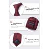 imageHISDERN Polka Dot Ties for Men Classic Silk Ties and Pocket Square Formal Business Necktie Handkerchief Wedding PartyBburgundy  White 2