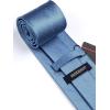 imageHISDERN Polka Dot Ties for Men Classic Silk Ties and Pocket Square Formal Business Necktie Handkerchief Wedding PartyBlight Blue  White