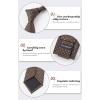 imageHISDERN Polka Dot Ties for Men Classic Silk Ties and Pocket Square Formal Business Necktie Handkerchief Wedding PartyDbrown