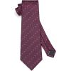 imageHISDERN Polka Dot Ties for Men Classic Silk Ties and Pocket Square Formal Business Necktie Handkerchief Wedding PartyDdark Purple
