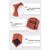 imageHISDERN Polka Dot Ties for Men Classic Silk Ties and Pocket Square Formal Business Necktie Handkerchief Wedding PartyDorange