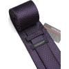 imageHISDERN Polka Dot Ties for Men Classic Silk Ties and Pocket Square Formal Business Necktie Handkerchief Wedding PartyDpurple