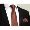imageHISDERN Polka Dot Ties for Men Classic Silk Ties and Pocket Square Formal Business Necktie Handkerchief Wedding PartyDrust
