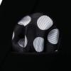 imageHISDERN Polka Dot Ties for Men Classic Silk Ties and Pocket Square Formal Business Necktie Handkerchief Wedding PartyEblack  Silver