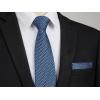 imageHISDERN Polka Dot Ties for Men Classic Silk Ties and Pocket Square Formal Business Necktie Handkerchief Wedding PartyFblue