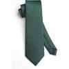 imageHISDERN Polka Dot Ties for Men Classic Silk Ties and Pocket Square Formal Business Necktie Handkerchief Wedding PartyFemerald Green