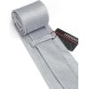imageHISDERN Polka Dot Ties for Men Classic Silk Ties and Pocket Square Formal Business Necktie Handkerchief Wedding PartyGgrey1