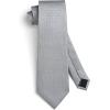 imageHISDERN Polka Dot Ties for Men Classic Silk Ties and Pocket Square Formal Business Necktie Handkerchief Wedding PartyGgrey3