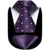 A-purple & White