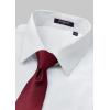 imageHISDERN Mens Short Sleeve Dress Shirts Solid Wrinkle Free Formal Summer Shirt Business Casual Stretch Button Down Shirts01white