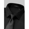 imageHISDERN Mens Short Sleeve Dress Shirts Solid Wrinkle Free Formal Summer Shirt Business Casual Stretch Button Down Shirts02black