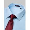 imageHISDERN Mens Short Sleeve Dress Shirts Solid Wrinkle Free Formal Summer Shirt Business Casual Stretch Button Down ShirtsBlight Blue