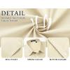 imageHISDERN Mens Short Sleeve Dress Shirts Solid Wrinkle Free Formal Summer Shirt Business Casual Stretch Button Down ShirtsChampagne