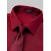imageHISDERN Mens Short Sleeve Dress Shirts Solid Wrinkle Free Formal Summer Shirt Business Casual Stretch Button Down ShirtsRburgundy