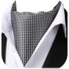 imageHISDERN Ascot Tie Mens Cravat Ties Floral Paisley Polka Dot Jacquard Self Ascots Cravat Scarf Wedding PartyDgrey  Black