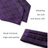 imageHISDERN Ascot Tie Mens Cravat Ties Floral Paisley Polka Dot Jacquard Self Ascots Cravat Scarf Wedding PartyEpurple 2