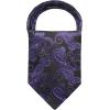 imageHISDERN Ascot Tie Mens Cravat Ties Floral Paisley Polka Dot Jacquard Self Ascots Cravat Scarf Wedding PartyEpurple