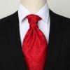 imageHISDERN Ascot Tie Mens Cravat Ties Floral Paisley Polka Dot Jacquard Self Ascots Cravat Scarf Wedding PartyFred 2