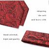 imageHISDERN Ascot Tie Mens Cravat Ties Floral Paisley Polka Dot Jacquard Self Ascots Cravat Scarf Wedding PartyFred Black Paisley