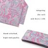 imageHISDERN Ascot Ties for Men Paisley Cravat Tie and Pocket Square Set Floral Mens Ascot Scarf Handkerchief Wedding PartyCpink