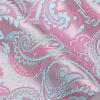imageHISDERN Ascot Ties for Men Paisley Cravat Tie and Pocket Square Set Floral Mens Ascot Scarf Handkerchief Wedding PartyCpink