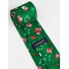 imageHISDERN Christmas Ties for Men Holiday Festival Funny Tie and Pocket Square Set Vacation Xmas Party Necktie HandkerchiefA4 Bright Green