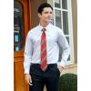 imageHISDERN Christmas Ties for Men Holiday Festival Funny Tie and Pocket Square Set Vacation Xmas Party Necktie HandkerchiefB1 Red  Green  White