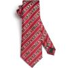 imageHISDERN Christmas Ties for Men Holiday Festival Funny Tie and Pocket Square Set Vacation Xmas Party Necktie HandkerchiefB10 Red  Green  White