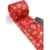 imageHISDERN Christmas Ties for Men Holiday Festival Funny Tie and Pocket Square Set Vacation Xmas Party Necktie HandkerchiefB11 Red  Snowman 3