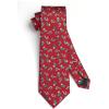 imageHISDERN Christmas Ties for Men Holiday Festival Funny Tie and Pocket Square Set Vacation Xmas Party Necktie HandkerchiefB6 Red  Sock Candy