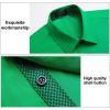 imageHISDERN Mens Business Dress Shirts Long Sleeve Casual Button Down Shirt Formal Inner Collar Contrast Shirt for Men WeddingHunter Green