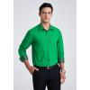 imageHISDERN Mens Business Dress Shirts Long Sleeve Casual Button Down Shirt Formal Inner Collar Contrast Shirt for Men WeddingHunter Green