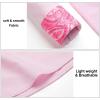 imageHISDERN Mens Business Dress Shirts Long Sleeve Casual Button Down Shirt Formal Inner Collar Contrast Shirt for Men WeddingPink  Hot Pink