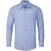 imageHISDERN Mens Casual Dress Shirts Plaid Button Down Shirt Long Sleeve Formal Business Gingham Shirt for MenBlue Gingham
