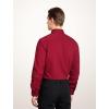 imageHISDERN Mens Dress Shirts Long Sleeve Button Down Shirts for Men Casual Solid Formal Business Regular Fit Shirt with PocketBurgundy Red