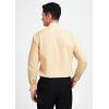imageHISDERN Mens Dress Shirts Long Sleeve Button Down Shirts for Men Casual Solid Formal Business Regular Fit Shirt with PocketChampagne