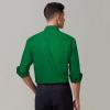 imageHISDERN Mens Dress Shirts Long Sleeve Button Down Shirts for Men Casual Solid Formal Business Regular Fit Shirt with PocketEmerald Green
