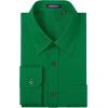imageHISDERN Mens Dress Shirts Long Sleeve Button Down Shirts for Men Casual Solid Formal Business Regular Fit Shirt with PocketEmerald Green